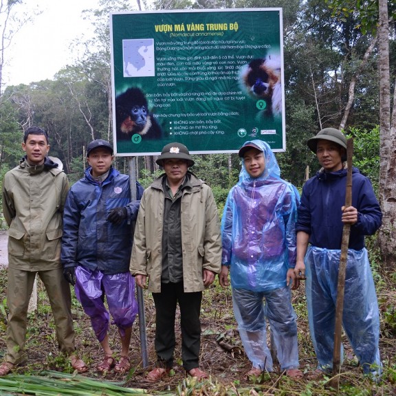 19A signboard was installed in the nature at Kon Chu Rang NRTay NguyenFZS 800px